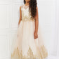 Kid's Dream Let's Dance Formal Tutu Dress in Light Apricot
