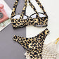 Leopard Ring Detail Bikini Set