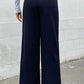 Double-Breasted Wide Leg Pants