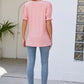 Flounce Sleeve V-Neck Tee