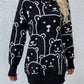 Bear Print Sweater Dress