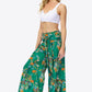Floral Tie-Waist Tiered Culottes