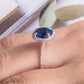 2 Carat Moissanite Pigeon Egg Ring