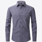 Button-Up Long Sleeve Pocket Collared Shirt