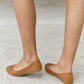 Forever Link Rhinestone Ballet Flats in Tan