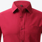 Button-Up Long Sleeve Pocket Collared Shirt