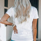 Star and Stripe Graphic Round Neck Tee