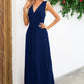 Surplice Neck Sleeveless Maxi Dress