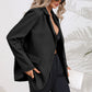 Lapel Collar Long Sleeve Blazer