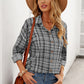 Plaid Button Relaxed Fit Shirt
