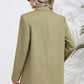 Lapel Collar Long Sleeve Blazer