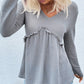 V-Neck Peplum Top