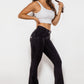 Buttoned Flare Jeans