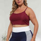 Plus Size Ribbed Spaghetti StrapTop