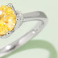 1 Carat Moissanite Contrast 925 Sterling Silver Ring