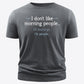 Slogan Graphic Round Neck Short Sleeve Tee