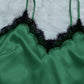 Lace Trim Cami, Shorts, Eye Mask, Scrunchie, and Bag Pajama Set