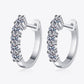 1 Carat Moissanite Hoop Earrings