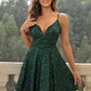 Sequin Spaghetti Strap Dress