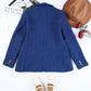 Double-Breasted Seam Detail Lapel Collar Blazer