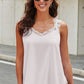 V-Neck Lace Tank Top