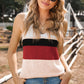 Color Block V-Neck Rib-Knit Tank