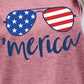 US Flag Glasses Graphic Tee