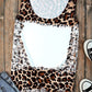 Leopard Color Block Scoop Neck Tunic Tank