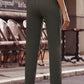 Ankle-Length Straight Leg Pants with Pockets
