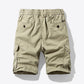 Drawstring Elastic Waist Cargo Shorts