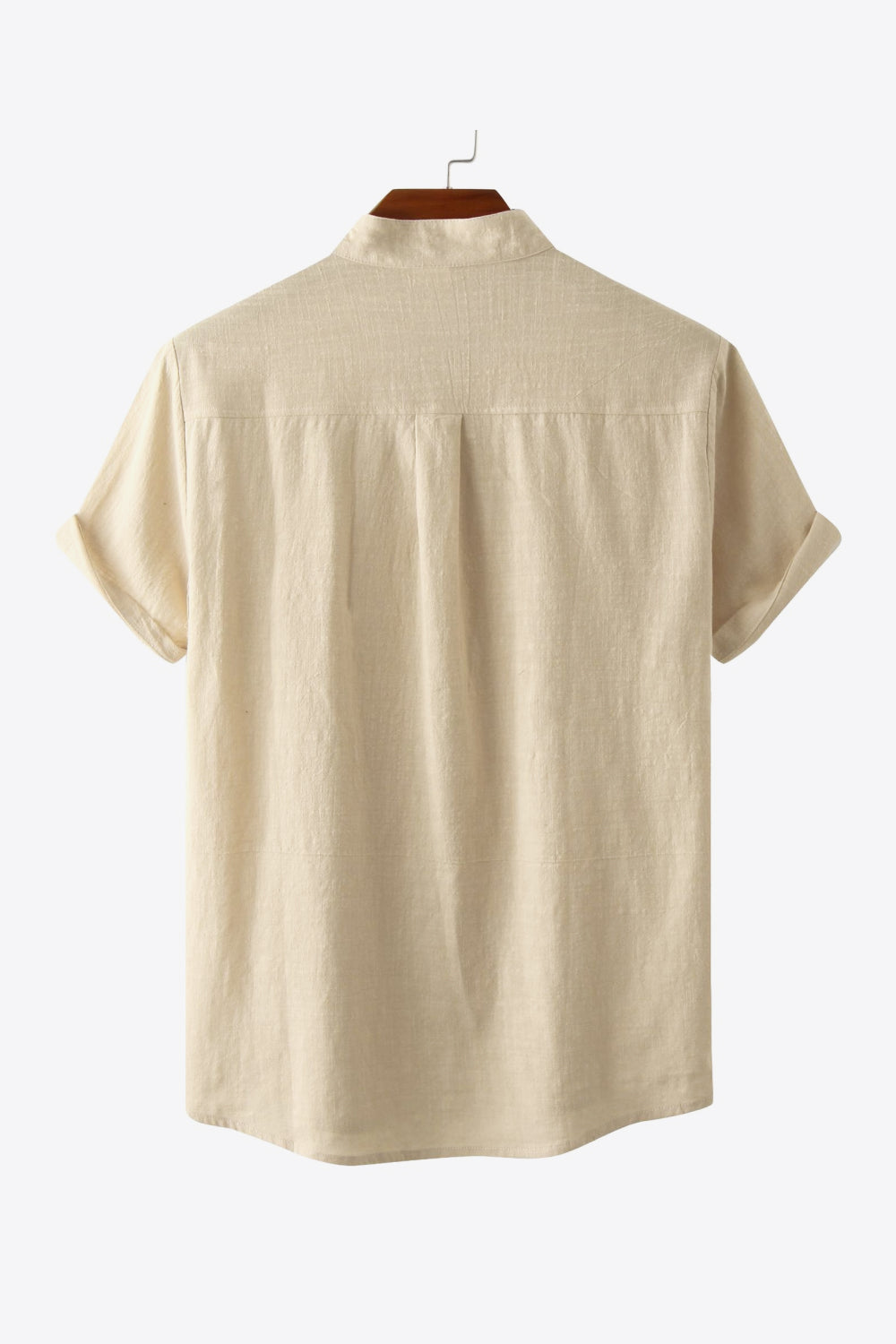 Textured Half-Button Top