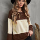 Color Block Quarter-Snap Sweatshirt