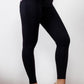 Full Size Contrast Detail Buttoned Leggings