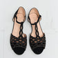 Forever Link Rhinestone Cutout Peep Toe Sandals