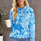 Tie-Dye Drawstring Hoodie with Pocket