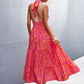 Someday Soon Printed Halter Dress