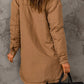 Snap Down Side Slit Jacket with Pockets
