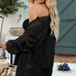 Crochet Lace Three-Quarter Sleeve Blouse