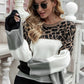 Color Block Ribbed Trim Knit Pullover