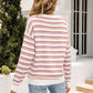 Striped Drop Shoulder Knit Top
