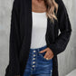 Warm Fall Mixed Knit Open Front Longline Cardigan