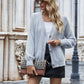 Fuzzy Long Sleeve Button Down Cardigan