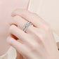 Moissanite Double Layered Ring