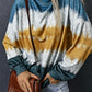 Leopard Tie-Dye Dropped Shoulder Sweatshirt