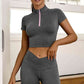Half Zip Short Sleeve Sports Top