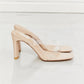 MMShoes Walking On Air Transparent Double Band Heeled Sandal