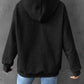 Full Size Heart Graphic Drawstring Hoodie