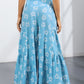 Printed Tie-Front Culottes