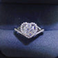 1 Carat Moissanite 925 Sterling Silver Heart Ring