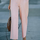 Paperbag Wide Leg Pants with Pockets